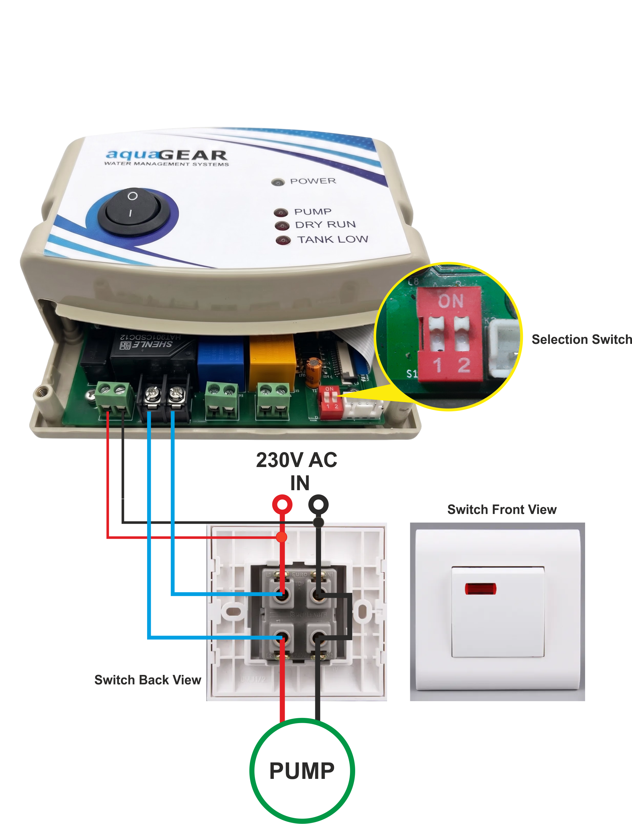 WPC Connection Type 1 Single Phase Switch Wiring Diagram